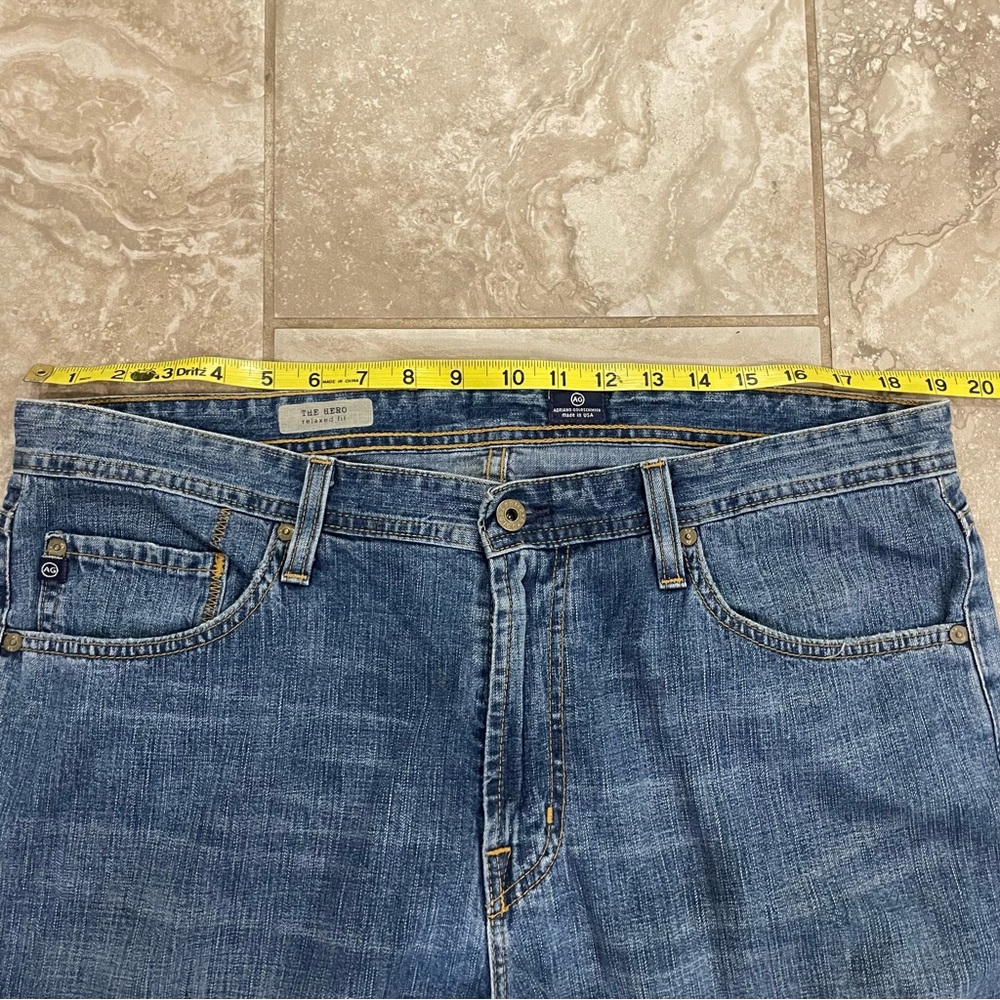 AG Adriano Goldschmied Men’s The Hero Relaxed Fit Jeans sz 36 x‎ 34 - Picture 9 of 12